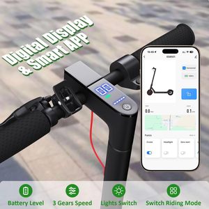 Scooter Eléctrico Plegable Portátil OBX de 3 Velocidades, Modo 25Ah 36V, Potente y Rápido para Todoterreno, para Adultos, Disponible en Existencia para Envío Inmediato - Product Image 4