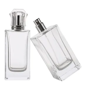 Fábrica RUIPACK 100mL Forma de lujo Color esmerilado vacío Botella de perfume disponible al por mayor/Fabricación