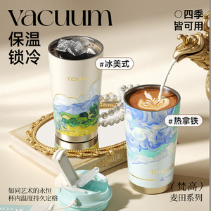 Taza de café Tomic Van Gogh, taza de regalo con aislamiento térmico de acero inoxidable 316 - Product Image 3