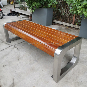 <span class=keywords><strong>Banco</strong></span> de Jardín de Metal Personalizado, Asiento de Madera Maciza para Exteriores, <span class=keywords><strong>Banco</strong></span> de Parque sin Respaldo - Product Image 3