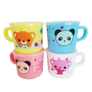 Custom Water Fruit Juice Supplier Plastic Mugs Coffee Drinking Cup PP Mug With Cover