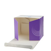 LOGO personnalisé papier carton emballage de cow-boy chapeau seau casquette de baseball cadeau chapeau boîte emballage avec fenêtre en PVC transparent