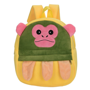 Zaini in peluche Tungtungsahur, borsa a cartoni animati di grande capacità, divertenti zaini per bambini con scimmie, rane, elefanti e squali, giocattolo a cartoni animati - Product Image 1