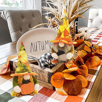 Gnomes en peluche faits à la main Boheng, décorations d'automne pour la fête de la récolte, la fête de Thanksgiving, les fêtes de fin d'année, citrouille, gland, gnome nain