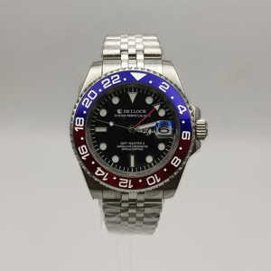 Montre mécanique populaire NH34 GMT pour hommes, montre-bracelet automatique de luxe SEILOCE, acier inoxydable, étanche 50M, montres de sport - Product Image 3