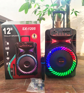 <span class=keywords><strong>SX</strong></span>-1205 Altavoz Portátil de 12 Pulgadas con Luces de Baile, Subwoofer Inalámbrico Bluetooth para Exteriores, Altavoz para Fiestas, <span class=keywords><strong>DJ</strong></span>, Karaoke en Casa con Micrófono - Product Image 2