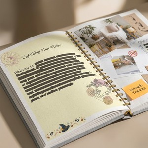 Original Design ZS-PC0075 Vision Board DIY <b>Scrapbook</b> Kit Mindfulness Journal for Female Empowerment Online Retailers - Product Image 2