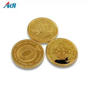 moedas chinesas 50 Suppliers-Logotipo Personalizado de alta Qualidade Esmalte Chapeamento de Ouro Moedas de Lembrança Para Presentes
