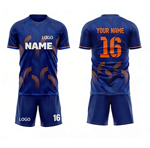 Camiseta de Fútbol Personalizable de Secado Rápido para Hombre y Niño, Uniforme de Equipo de Manga Larga/Corta para Competencia y Entrenamiento - Product Image 1