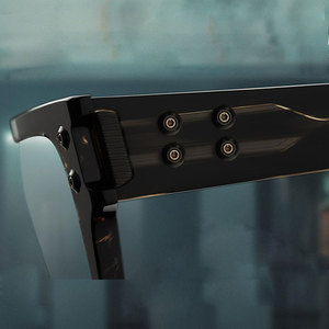 2025 Thiết kế thời trang sang trọng Acetate Kính mát cho nam giới với 24K vàng kim loại biểu tượng tùy chỉnh khung dày - Product Image 5