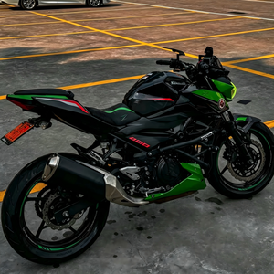 <span class=keywords><strong>Portatarga</strong></span> <span class=keywords><strong>Pieghevole</strong></span> in Metallo a Coda Corta con Indicatore di Direzione per Kawasaki Ninja 400 Nero - Product Image 3