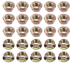 90212-SA5-003 90212SA5003 Tuercas de bloqueo giratorias de escape de nueva condición con dentados compatibles con el M10-1.25 para Toyota y Honda - Product Image 2