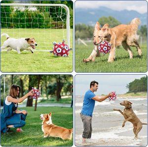 Interactive <strong>Dog</strong> Toys Soccer <strong>Ball</strong> Light up Interactive Funny <strong>Glow</strong> <strong>in</strong> <strong>the</strong> <strong>Dark</strong> <strong>Dog</strong> Football Toy with Strap Puppy Birthday Gifts - Product Image 4