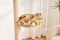 Nouvelle Conception Tour d'escalade en bois et sisal du sol au plafond avec mobilier d'appartement et plateforme de saut, Maison pour animaux, Arbre à chat