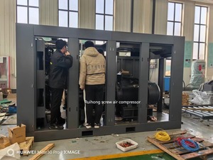 Compresor de Aire de Tornillo Silencioso, Lubricado, Refrigerado por Aire, de Frecuencia de Potencia de 185kw, Heterovoltaje, Industrial y Duradero, Ruihong RH-250HP - Product Image 3