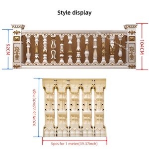 Bán Sỉ Nhựa Xi Măng Lục Bình Khuôn Mẫu Cầu Thang Lan Can Trang Trí Lan Can Lan Can Tay vịn Ban Công Khuôn Cho Ngôi Nhà - Product Image 5