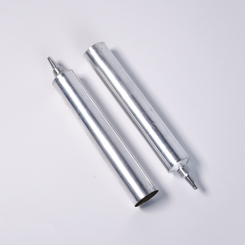 D16mm OEM Cosmetics Metal Aluminum Tube Packaging 3ML 5ML 10ML with Pointed Long Cover and Ring Pull End for Medicine Ointment