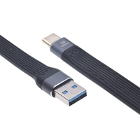 Kabel pengisian daya Cepat USB 100 ke tipe-c, Bank daya ponsel 3.0 W USB ke tipe-c, pengisian daya Cepat 40Gbps atau 10G untuk IOS & Komputer