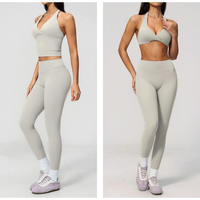 Nouvel ensemble de vêtements de sport pour femmes, effet galbant fessier, haute élasticité, amincissant, pour fitness et yoga en extérieur