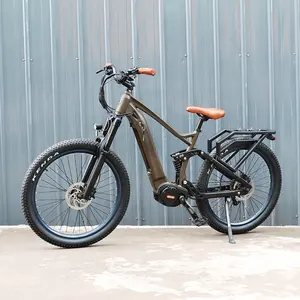 Bafang G510 48v 750w 1000w mid drive motor electric bike bicycle 27.5inch vintage mountain off road e bike 14AH battery ebike