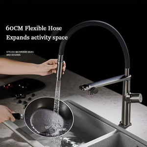 Медный кухонный кран 3-в-1 с функцией горячей и холодной воды и встроенным фильтром для прямой питьевой воды - Product Image 2