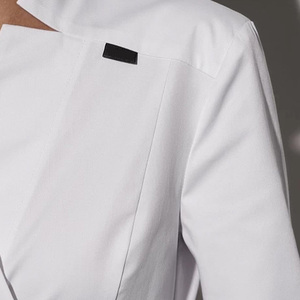 Bata de laboratorio de tela tejida blanca personalizada para adultos para uniformes de restaurante y bar - Product Image 6