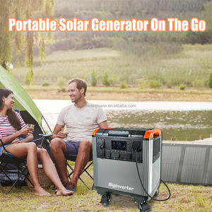 Station d'alimentation portable 5000W LiFePO4, générateur solaire pour camping-car, chantier de construction, travaux en extérieur - Product Image 2