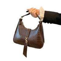 Vintage Casual Damen Frühling Sommer Reißverschluss Einzel-Schulterriemen Unterarm-Tasche Modisch Beliebt