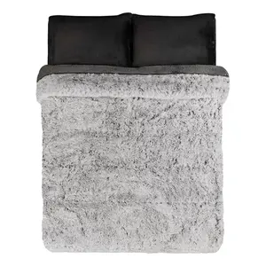 Couverture Vianney Everest Super King 2,75 m, design Barrow, tissée en peluche, literie toutes saisons, style moderne - Product Image 1