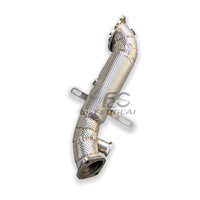 Hochwertiges Downpipe-Auspuffrohr für Alfa Romeo Giulia/Stelvio 2.0T Ss304 Valvetronic Auspuff Catback Schalldämpfer Leistungssteigerung