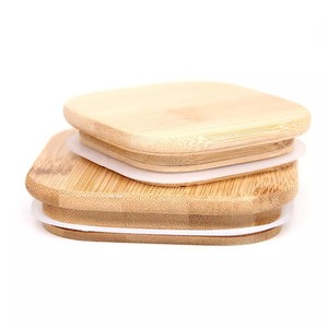Tapas de bambú y madera, juntas de sellado de silicona, anillos de sellado para frascos Mason, juntas de sellado para recipientes de almacenamiento de alimentos, juntas tóricas de silicona. - Product Image 5