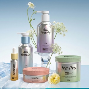 Eco-friendly 250ml Aluminum Shampoo Bottle with Lotion Pump Refillable Metal Cosmetic Packaging Empty Hair Care <b>Container</b> - Product Image 5