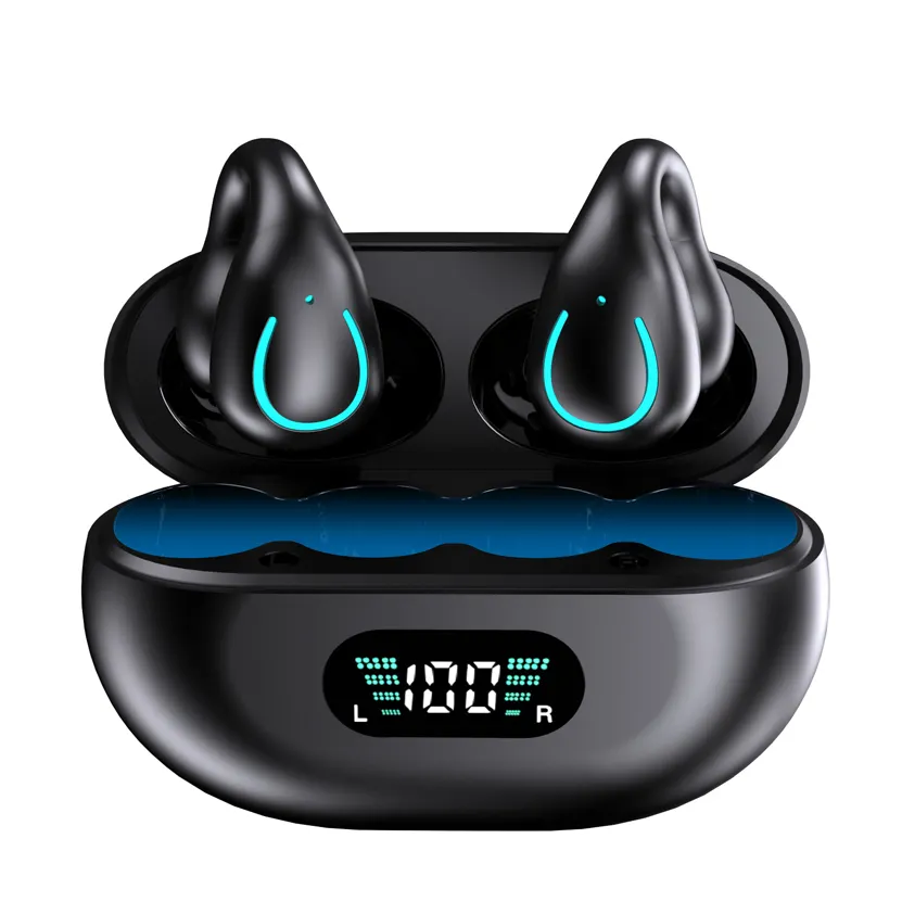 Q71 TWS conducción ósea auriculares Bluetooth HiFi estéreo oreja Clip auricular deportes auriculares inalámbricos Mini auriculares con cancelación de ruido