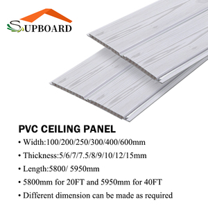 Panneaux de revêtement en <span class=keywords><strong>PVC</strong></span> imitation bois <span class=keywords><strong>d</strong></span>écoratifs, faciles à installer, pour murs et plafonds intérieurs, pour la rénovation de la maison - Product Image 4