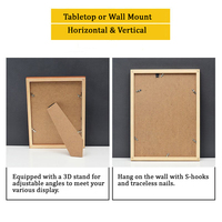 Minimalistische Massivholz-Bilderrahmen für Geschäftslizenz, DIY-Bastelarbeiten, Fotogalerie & Kinderbilder, Wandmontage/Tischaufstellung