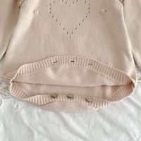 Ensemble deux pièces pour bébé fille Angou Automne : Cardigan tricoté élégant et barboteuse à bretelles pour nourrisson