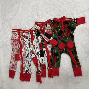 Zs Mystery Bundle RTS Bamboo Impresión aleatoria Doble cremallera Mameluco de bambú para bebé Ropa de bebé recién nacido - Product Image 5