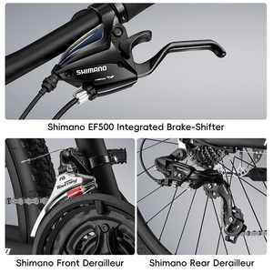 WEST vélo confortable 26/27.5 <span class=keywords><strong>pouces</strong></span> vtt vélo pour adultes Durable corps en alliage d'aluminium frein à disque pour course cyclisme montagne - Product Image 3