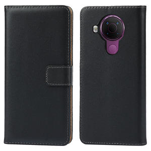 <span class=keywords><strong>Funda</strong></span> tipo cartera de cuero genuino para <span class=keywords><strong>Nokia</strong></span> 5,4 con soporte, cierre magnético, ranuras para tarjetas, compartimento para efectivo - Product Image 2