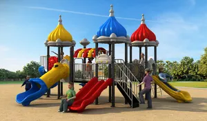 Venta caliente de entretenimiento al aire libre parque infantil jardín tobogán de plástico para niños