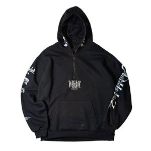 Personnalisé décontracté de haute qualité broderie pleine fermeture éclair sweats à capuche doublure en soie ajustée basique 100% coton sweats à capuche pour hommes - Product Image 1