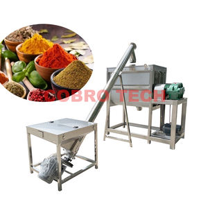 Mélangeur de construction automatique SUS 316L mélangeur de dosage et de dosage des ingrédients alimentaires mélangeur à ruban horizontal - Product Image 1