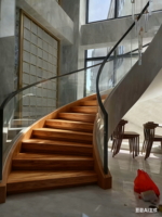 Escalier rotatif en acier inoxydable personnalisé HZ, design sûr et durable pour une utilisation en intérieur, appartements, hôtels, etc. - Installation DIY
