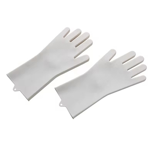 Customized Colo Medium Thick Sponge Reusable Silicone Dish Cleaning for <b>Pet</b> Dog Shedding Gloves <b>Brush</b> - Product Image 4