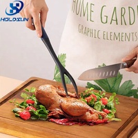 Ensemble de 6 ustensiles de cuisine coréens en nylon résistant à la chaleur et de qualité alimentaire, comprenant une spatule pleine, une spatule ajourée, une cuillère et un fouet