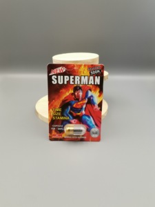 Cápsulas Stamina Superman Sin Dolor de Cabeza, Mezcla para el Bienestar, Contiene Maca, Óxido de Zinc, Aumenta la Libido Masculina, Resistencia en la Habitación del Dormitorio - Product Image 1