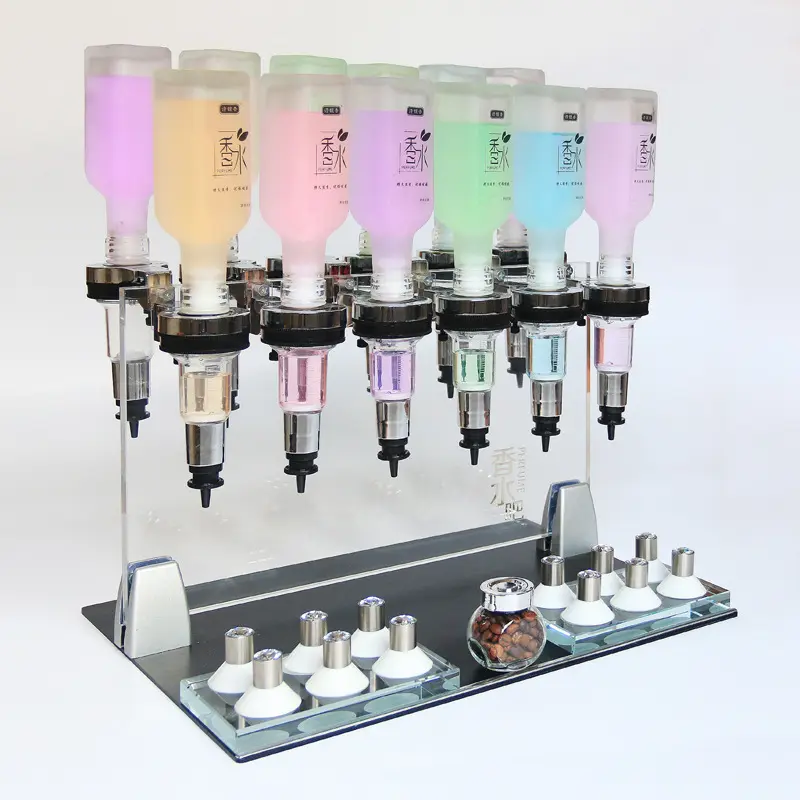 Perfume Vending Machine For Perfume Bar Manual 12 Bottles Perfume Dispenser Bottle Filling Machine