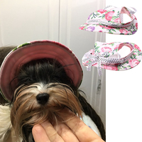 Chapeau Bob Respirant en Maille Écologique GorisPet avec Sangle Mentonnière Réglable Protection Solaire pour Chiens et Chats de Petite et Moyenne Taille