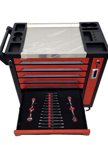 <span class=keywords><strong>Armoire</strong></span> à outils en acier inoxydable CE avec 7 tiroirs et 1 tiroir latéral, ensembles de boîtes à outils avec kit d'outils de mécanicien 258 pièces, personnalisable, Herramientas - Product Image 3