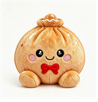 Nouveau jouet anti-stress en peluche en forme de dumpling - Adorable dumpling à presser avec panier vapeur